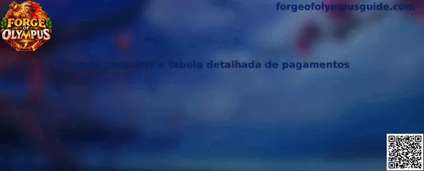 Tabela Detalhada de Pagamentos Forge of Olympus