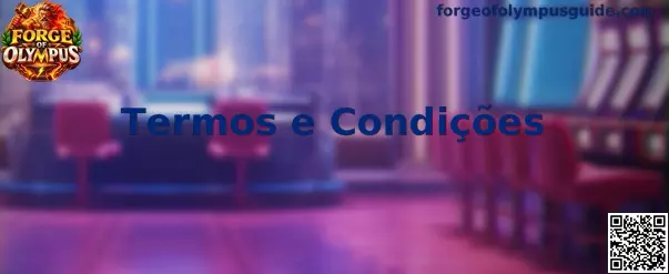 Ilustração dos Termos e Condições do Forge of Olympus