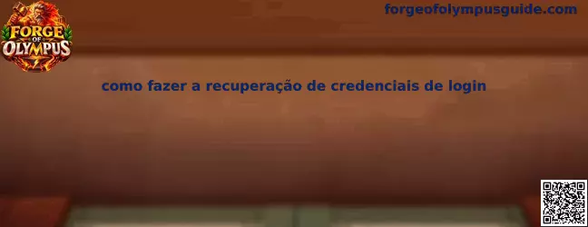 Recuperação de credenciais